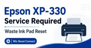 Epson XP-330 Service Required waste ink pad reset